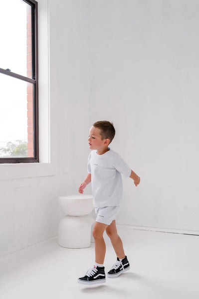 Rib Short- Grey Marle