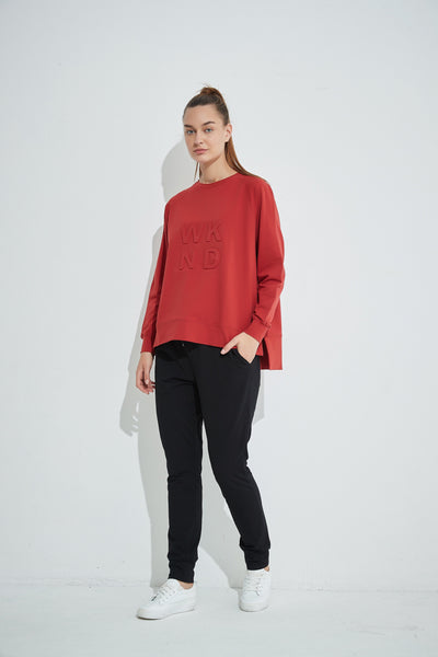 Embossed Sweat- Brick