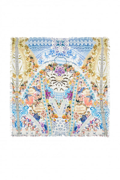 Square Raw Edge Scarf- Girl Next Door