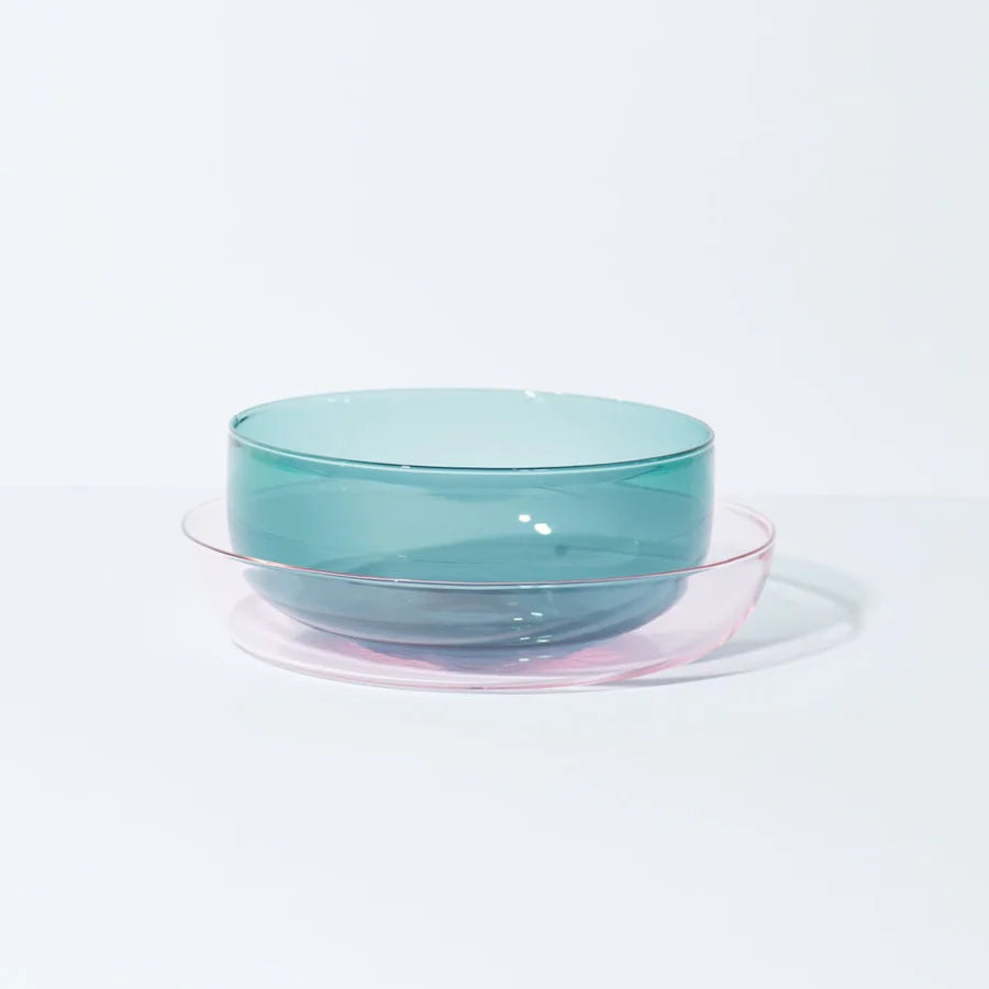 Abracadabra Set of 2 Plates in Teal