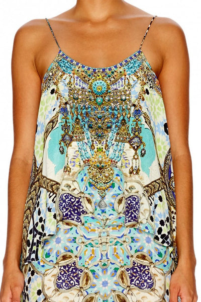 Low Back Layered Dress- Meet Me In Casablaca