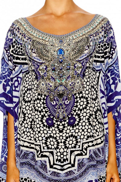Round Neck Kaftan- Under The Medina Moon