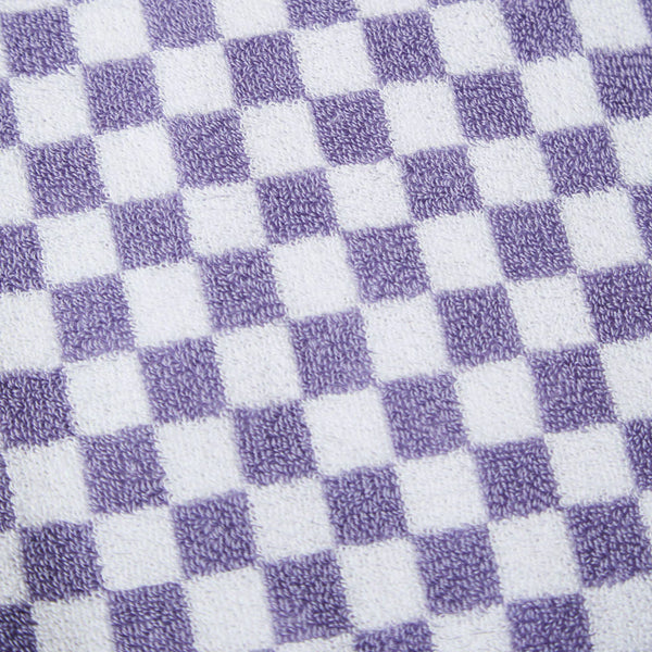 Bath Towel in Lilac Check