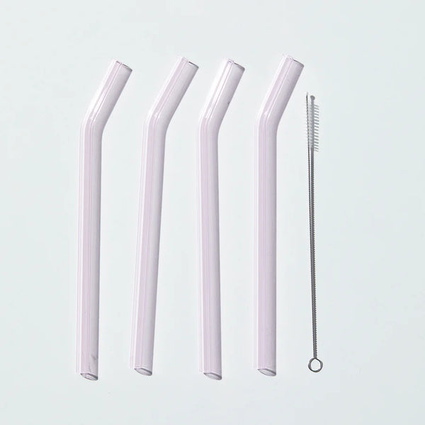 Suck Up Straw Set in Pink Confetti