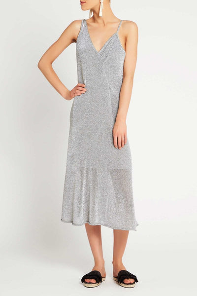 Liquid Metal Dress- Silver