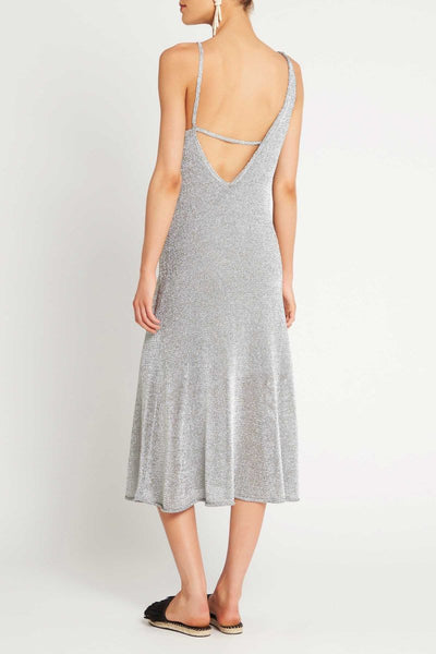 Liquid Metal Dress- Silver