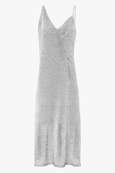 Liquid Metal Dress- Silver