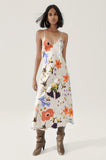 90S Slip Dress Hazelnut Lost Flowers