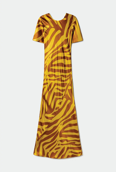 Short Sleeve Bias Dress Tiger Matisse