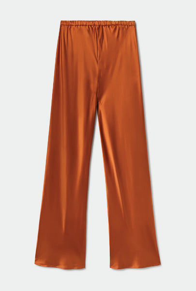 BIAS CUT PANTS UMBER