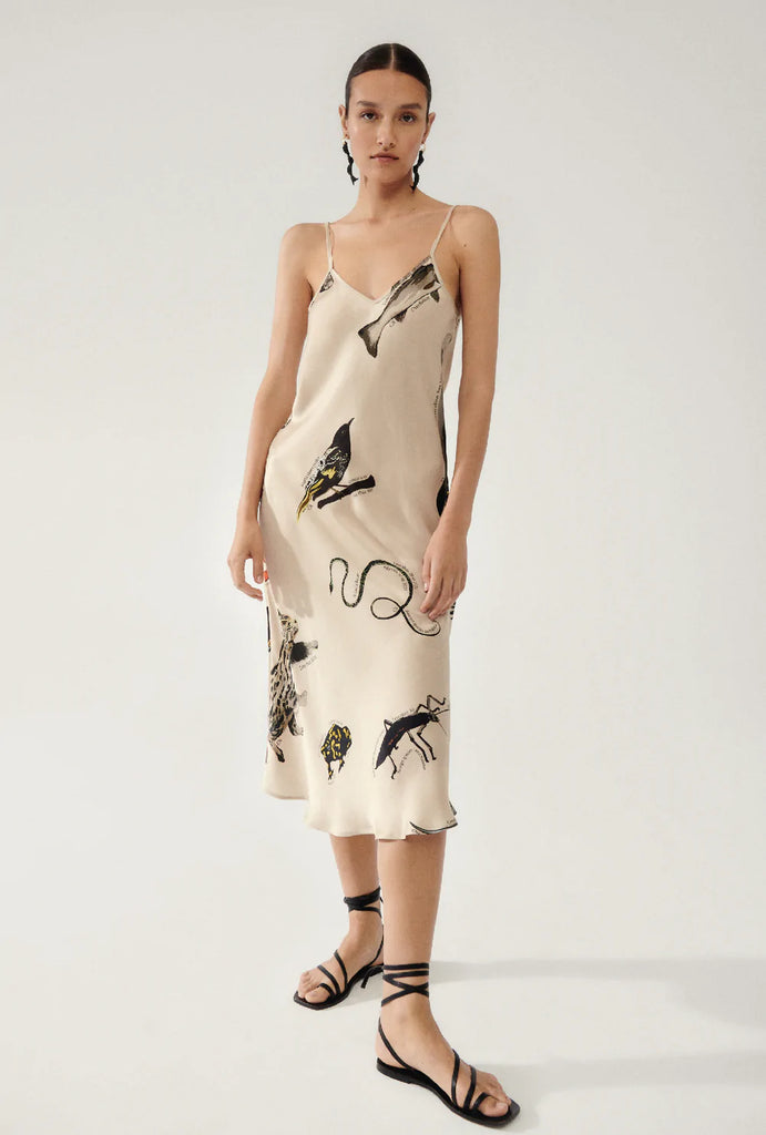 90S Slip Dress Endangered Species Hazelnut