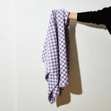 Bath Towel in Lilac Check