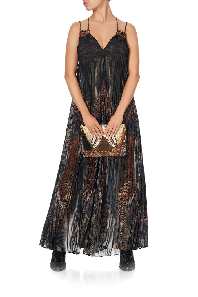 Pleated Jumpsuit W/ Yoke- Kakadu Calling