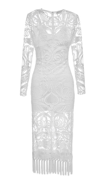 Tattoo Lady Dress- Porcelain