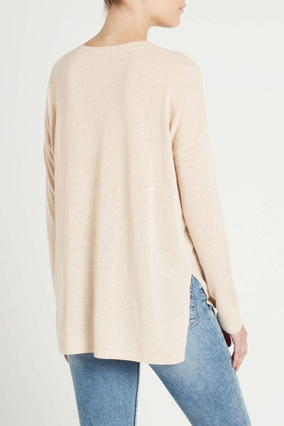 Serpentine Knit Top- Natural