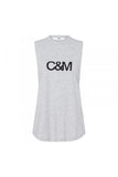 Classic Logo Tank-Grey Marle