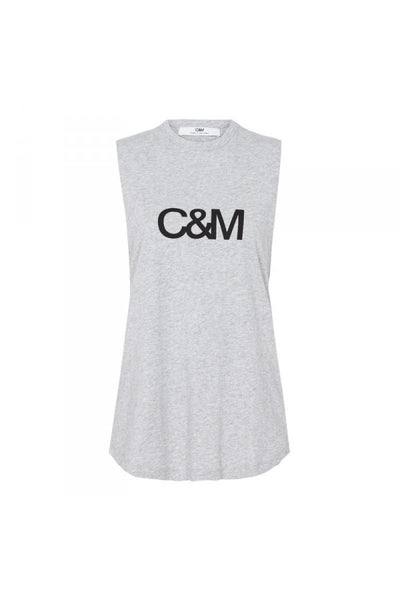 Classic Logo Tank-Grey Marle