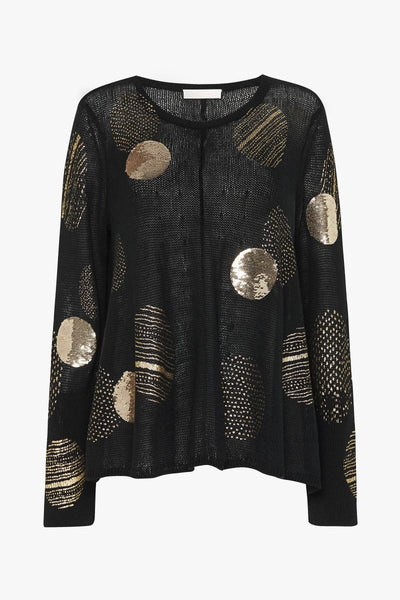 Lights On Lights Out Sweater- Black