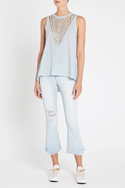 Dream Away Tank- Light Blue