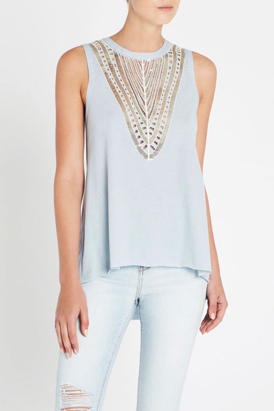 Dream Away Tank- Light Blue