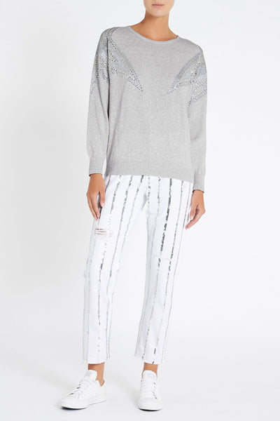 Star Friends Knit- Grey Marle