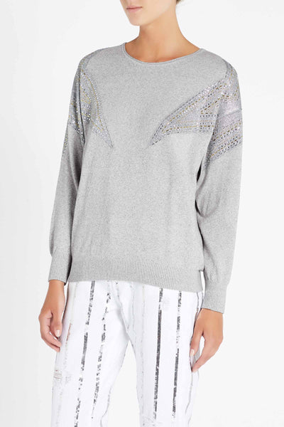 Star Friends Knit- Grey Marle