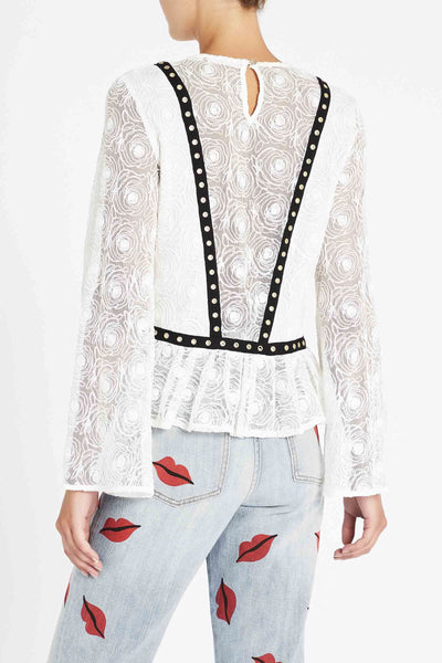 Rose Story Top- Ivory