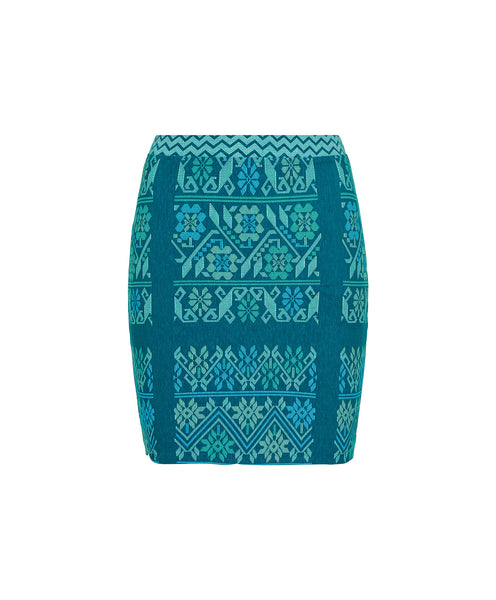 Mitla Skirt- Teal