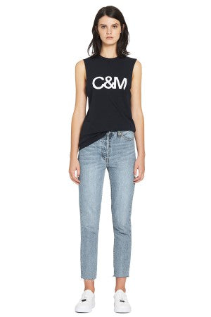 Classic Logo Tank- Black/White