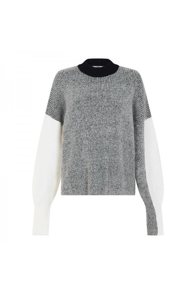 Archer Jumper-Grey/ Off White