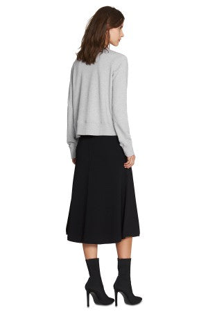 Owens Logo Crew- Grey Marle