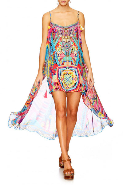 Mini Dress W/ Long Overlay- Ms Mochilla