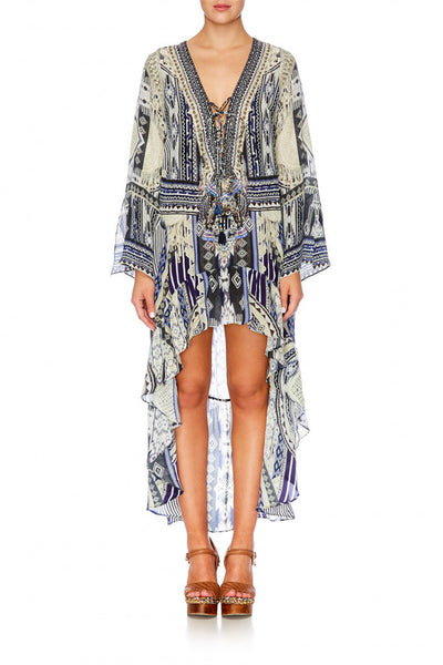 Short Dress W/ High Low Hem- Tie The Knot