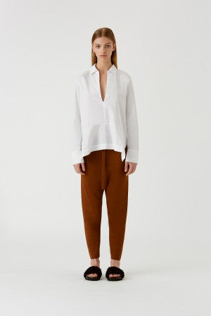 Reynard V Neck Shirt- White