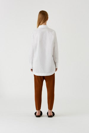 Reynard V Neck Shirt- White