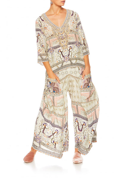 V Neck Oversized Blouse- Mama Bakshi