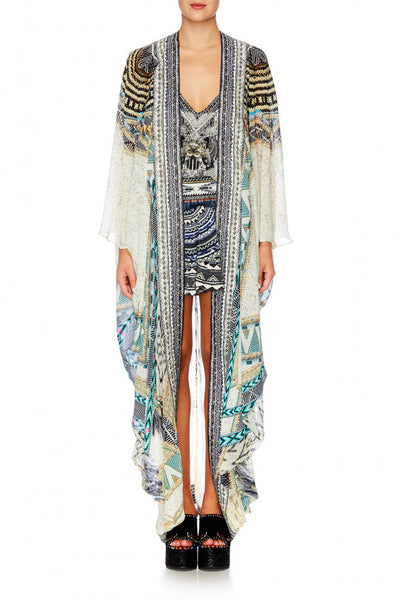 Long Sleeve Long Cape- Weave On