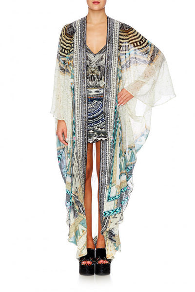 Long Sleeve Long Cape- Weave On