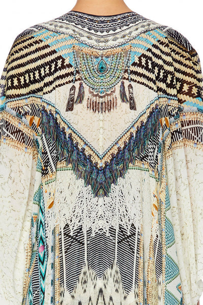 Long Sleeve Long Cape- Weave On