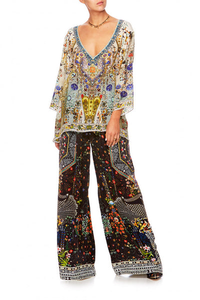 V-Neck Oversized Blouse- The Butterfly Effect