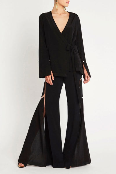 Silk Tales Top- Black