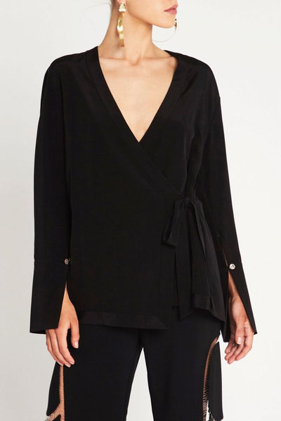 Silk Tales Top- Black
