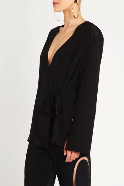 Silk Tales Top- Black