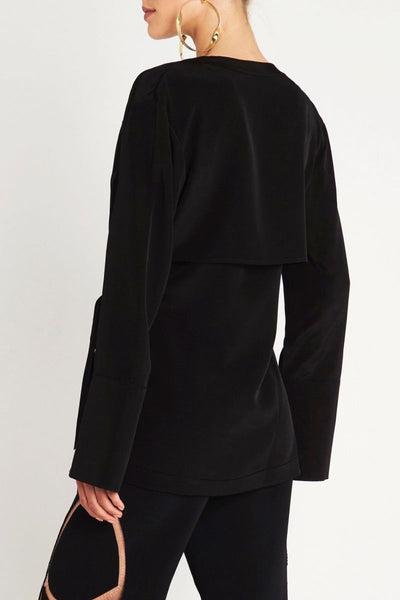 Silk Tales Top- Black
