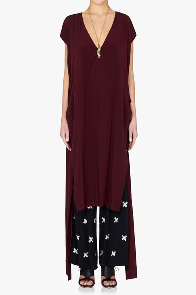 Silver Airways Top- Ox Blood