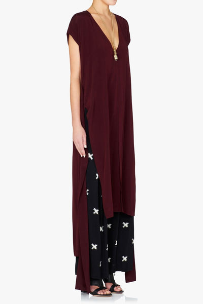 Silver Airways Top- Ox Blood