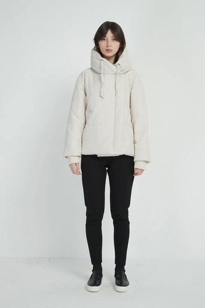 Big Collar Jacket- Bone