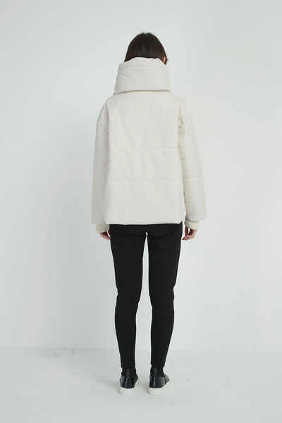 Big Collar Jacket- Bone