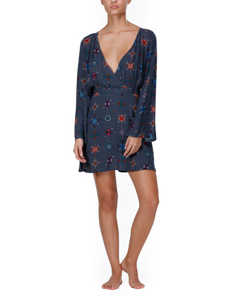 Tambour Dress- Charcoal