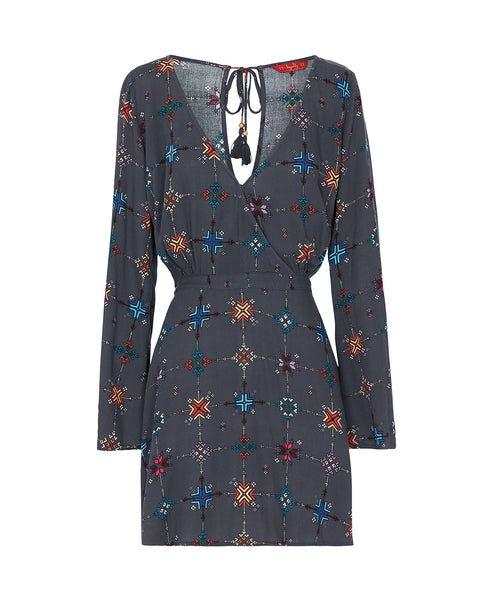 Tambour Dress- Charcoal